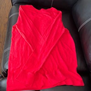 Red long-sleeve shirt for boys